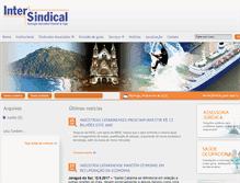 Tablet Screenshot of intersindical.com.br